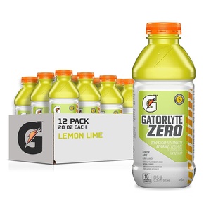 image:imageGatorlyte Zero Sugar Rapid Rehydration Electrolyte Drink Lemon Lime 20 fl oz Bottles 12 Pack Specialized Blend of 5 Electrolytes Zero Sugar 15 Calories No Artificial Sweeteners No Artificial Flavors Gatorade HydrationZero Lemon Lime