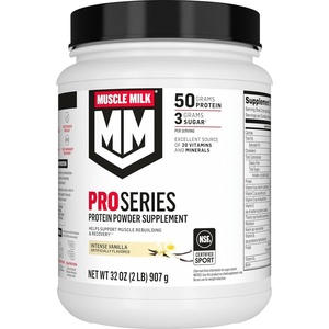 image:imageMuscle Milk Pro Series Protein Powder Supplement Intense Vanilla 5 Pound 28 Servings 50g Protein 3g Sugar 20 Vitamins amp Minerals NSF Certified for Sport Workout Recovery Packaging May VaryVanilla