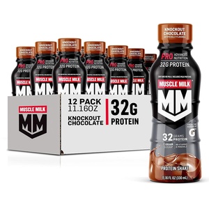 image:imageMuscle Milk Pro Series Protein Shake Knockout Chocolate 32g Protein 1116 Fl Oz Pack of 12Chocolate