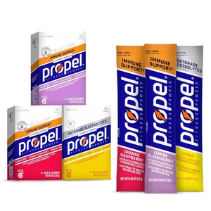 image:imagePropel Electrolyte Enhanced Water Drink Mix Powder Packets Grape Variety Pack Zero Calorie amp Sugar Hydration with Vitamins C amp E 30 PacketsImmune Support Variety