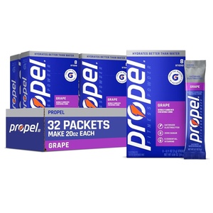 image:imagePropel Electrolyte Powder Drink Mix Grape 32 Servings  Zero Sugar Enhanced Water Beverage Gatorade Electrolytes Vitamins No Added Colors No Artificial Flavors HydrationGrape