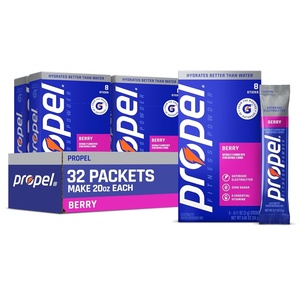 image:imagePropel Electrolyte Powder Drink Mix Grape 32 Servings  Zero Sugar Enhanced Water Beverage Gatorade Electrolytes Vitamins No Added Colors No Artificial Flavors HydrationBerry