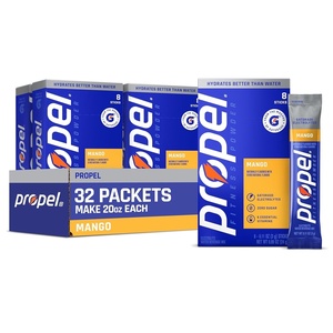 image:imagePropel Electrolyte Powder Drink Mix Grape 32 Servings  Zero Sugar Enhanced Water Beverage Gatorade Electrolytes Vitamins No Added Colors No Artificial Flavors HydrationMango