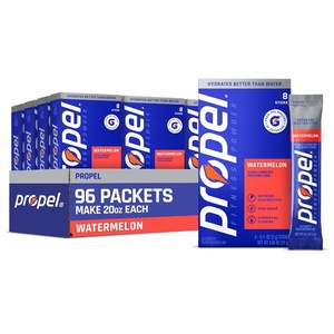 image:imagePropel Electrolyte Powder Drink Mix Grape 96 Servings  Zero Sugar Enhanced Water Beverage Gatorade Electrolytes Vitamins No Added Colors No Artificial Flavors HydrationWatermelon