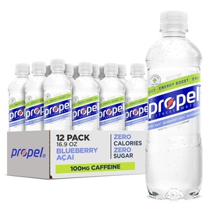 image:imagePropel Energy Boost Zero Calorie Flavored Water with Electrolytes and Caffeine 3 Flavor Variety Pack 169 fl oz Bottles 12 PackBlueberry Acai